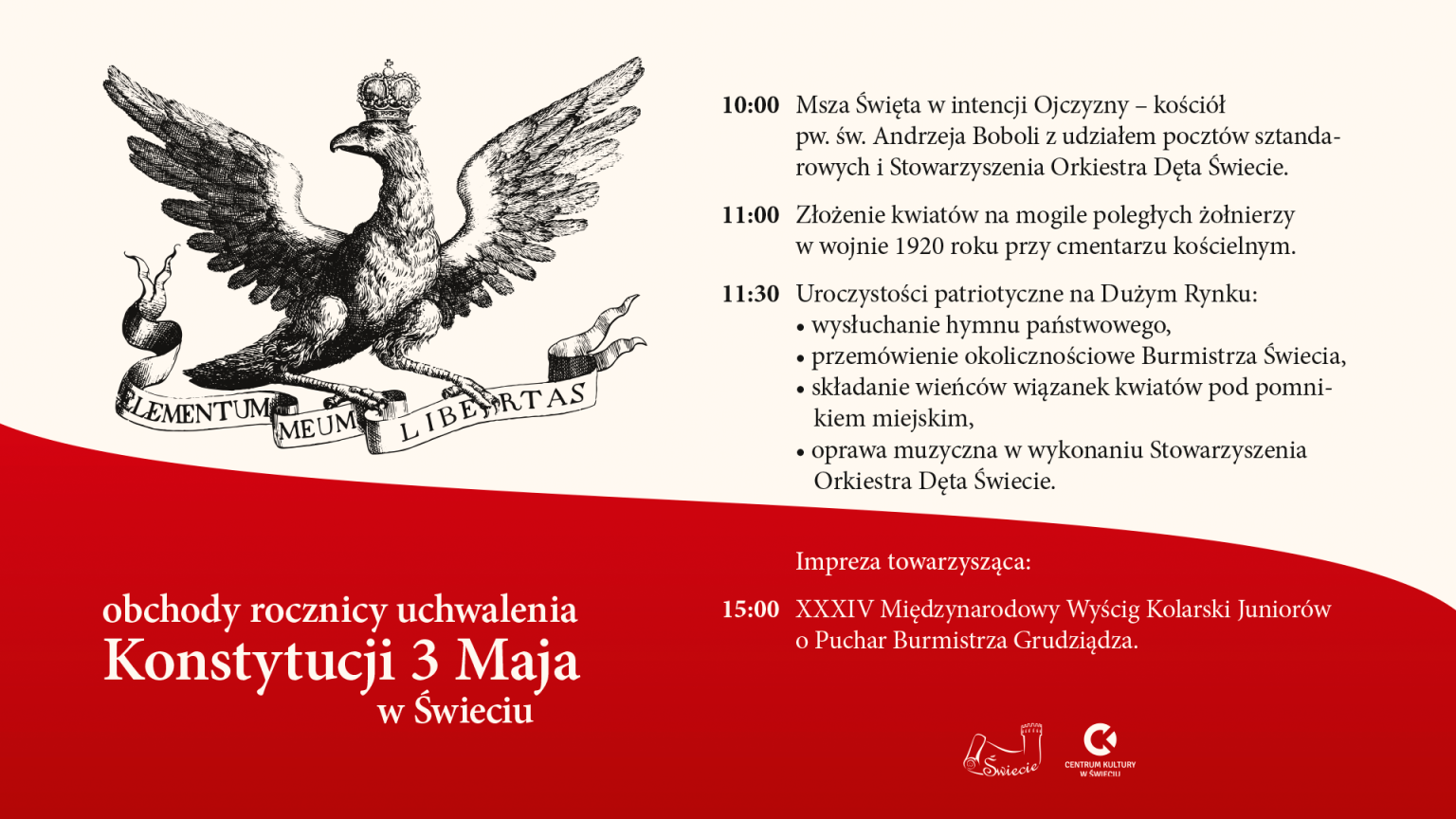 Obchody rocznicy uchwalenia Konstytucji 3 Maja – Gmina Świecie